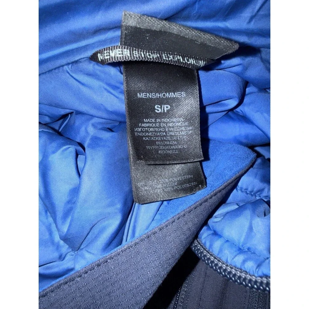 The North Face Men’s Apex Elevation Jacket Small Navy Blue Insulated Hooded